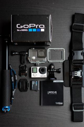An image of the different parts of a GoPro camera