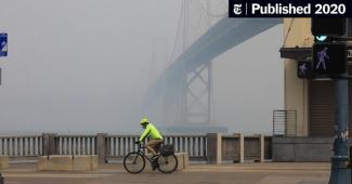 cycling in smoky environment